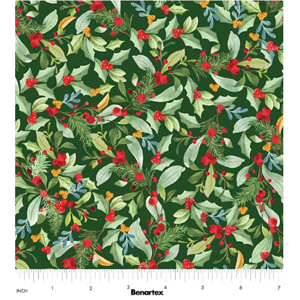 Heartland Holiday | Leaves & Berries 15178-44 Green
