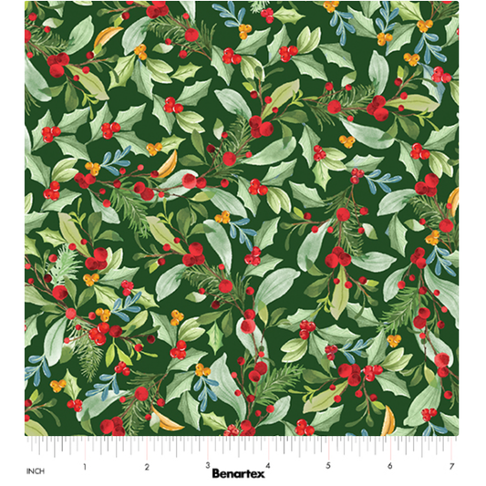 Heartland Holiday | Leaves & Berries 15178-44 Green