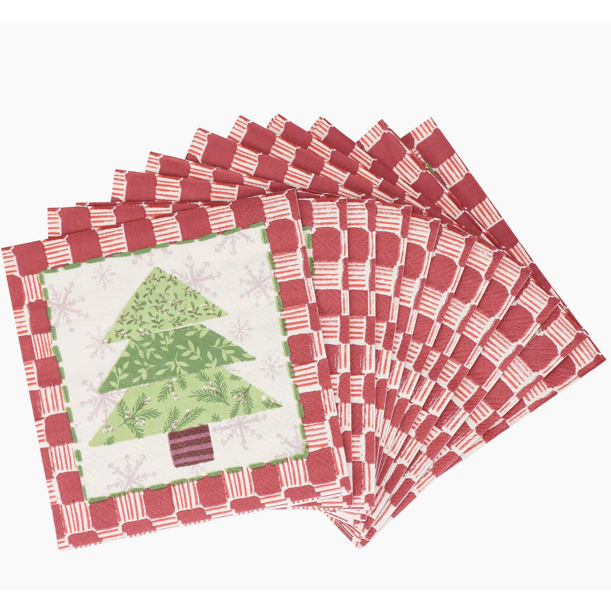 Tree Quilt Beverage Napkins