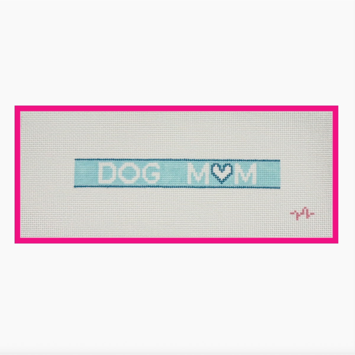 Code Thread Needlepoint | Dog Mom Keyfob Needlepoint Canvas