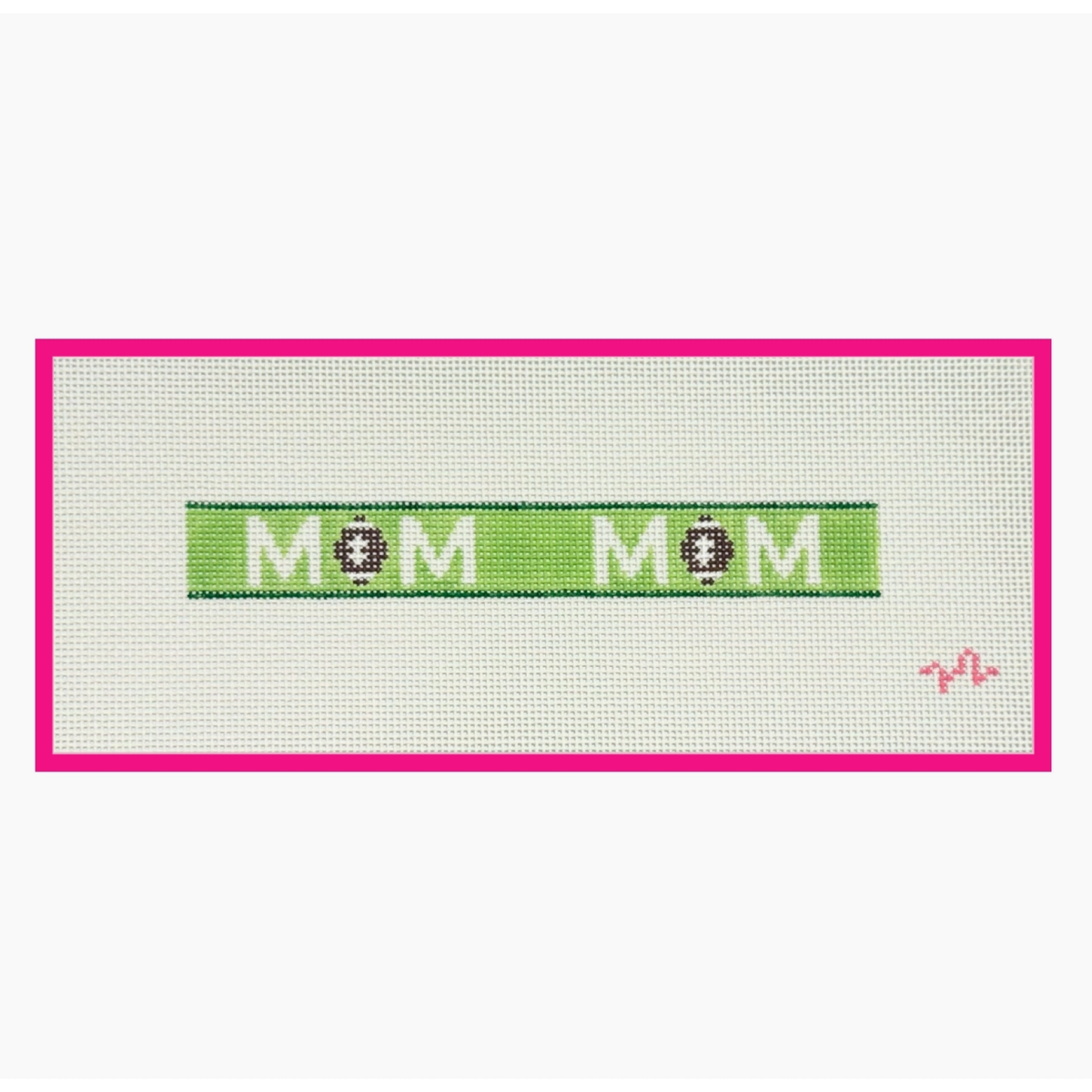 Code Thread Needlepoint | Football Mom Keyfob Needlepoint Canvas