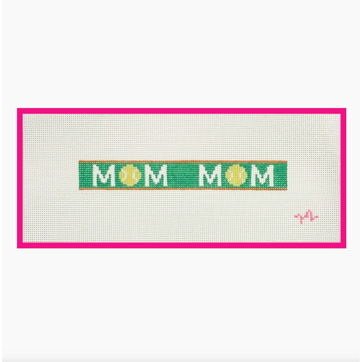 Code Thread Needlepoint | Tennis Mom Keyfob Needlepoint Canvas