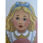 Ciao Bella Needlepoint Designs | Alice in Wonderland - Alice Needlepoint Canvas