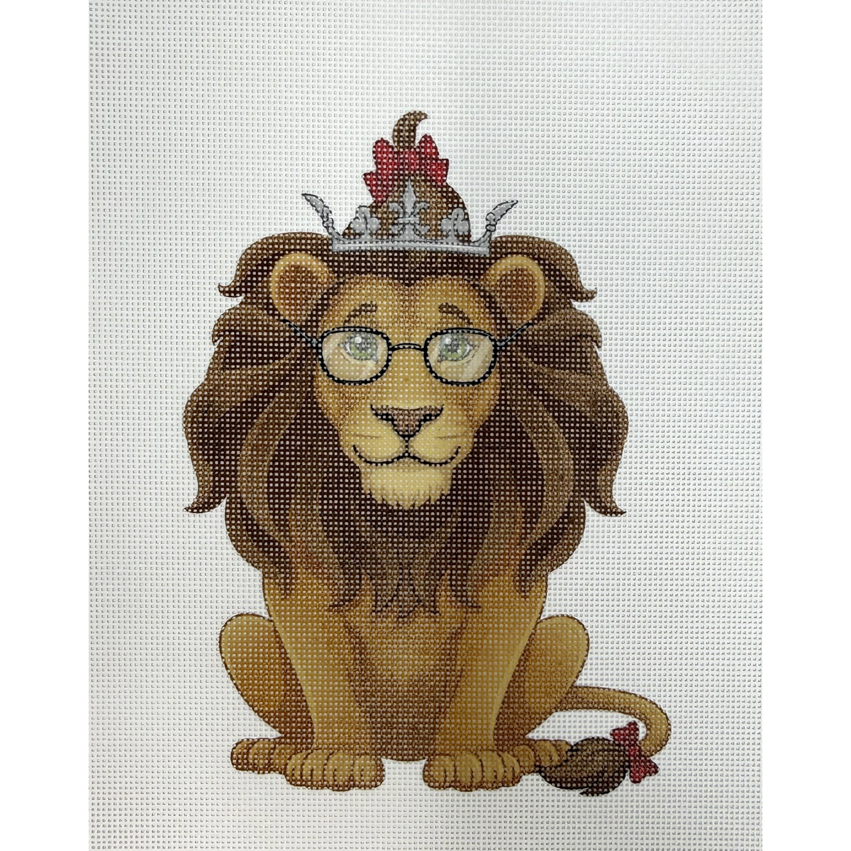 Ciao Bella Needlepoint Designs | Wizard of Oz - Cowardly Lion Needlepoint Canvas