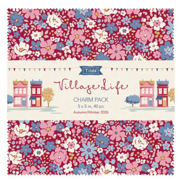 Tilda Village Life ~ Charm Pack ~ TIL300281