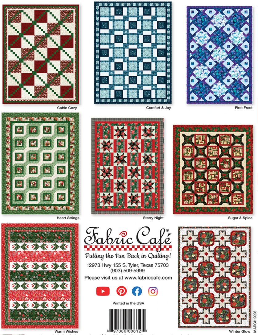 Fabric Cafe ~ Holly Jolly 5-Yard Quilts
