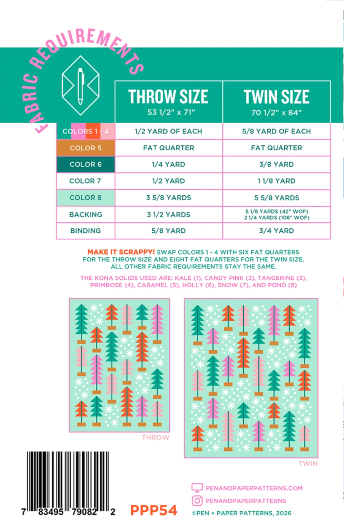 Pen + Paper Patterns | All Spruced Up Quilt Pattern