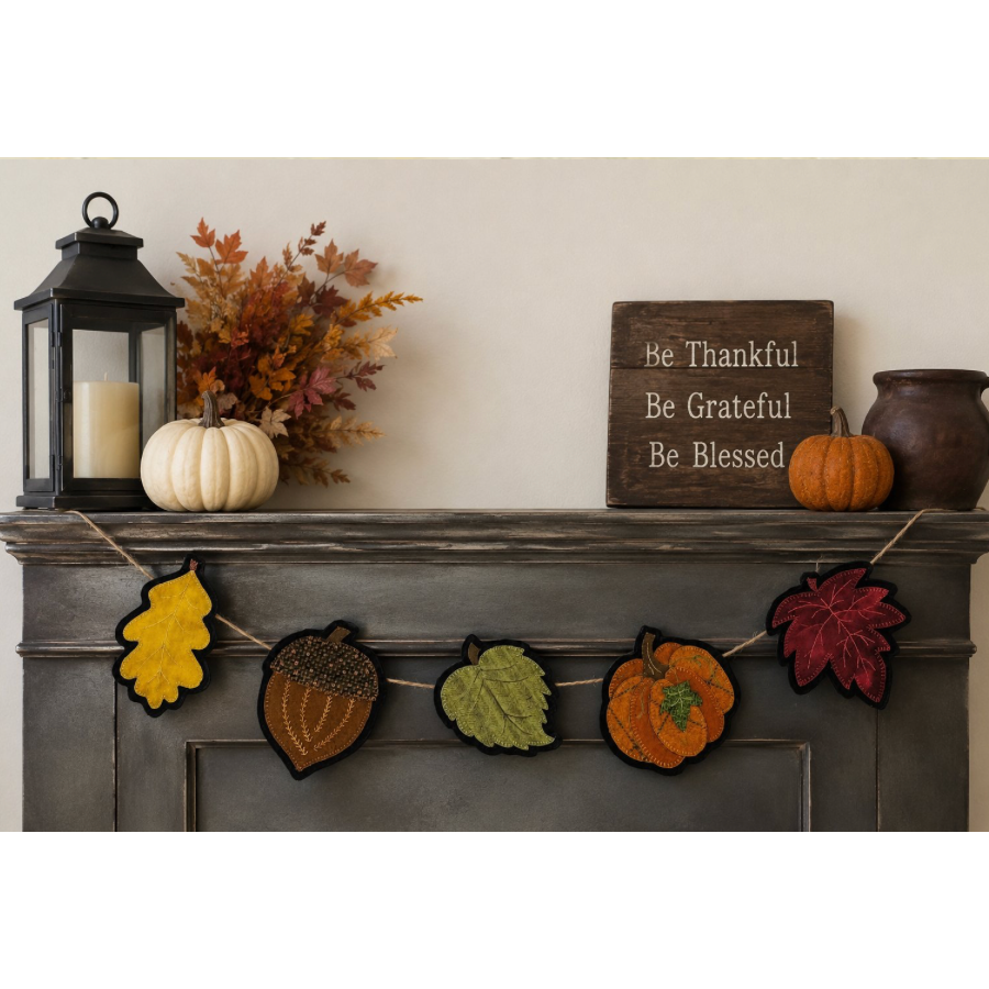 Karen Yaffe Designs | Fall Favorites Wool Applique Pattern or Kit