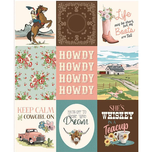 Cowgirl ~ 17487-Panel Multi