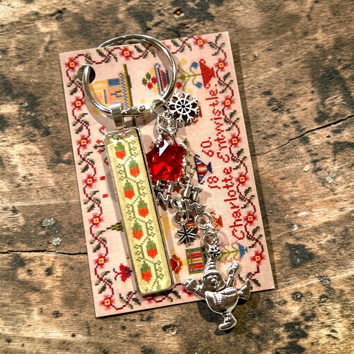 Minnie McBean's Scissor Fob | Let It Snow (Long Charm)