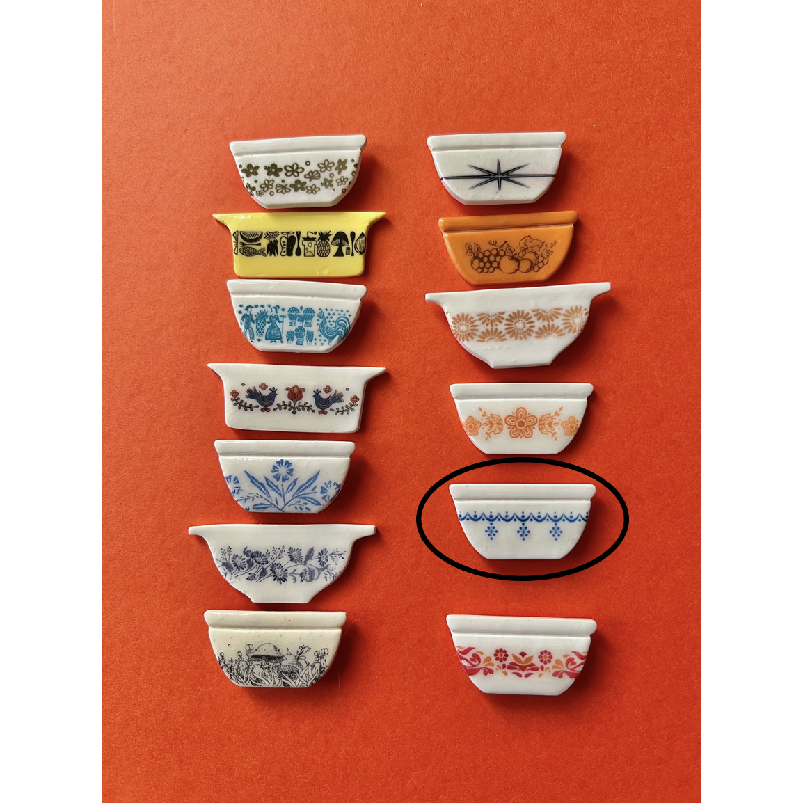 Pyrex Needle Minder - Snowflake