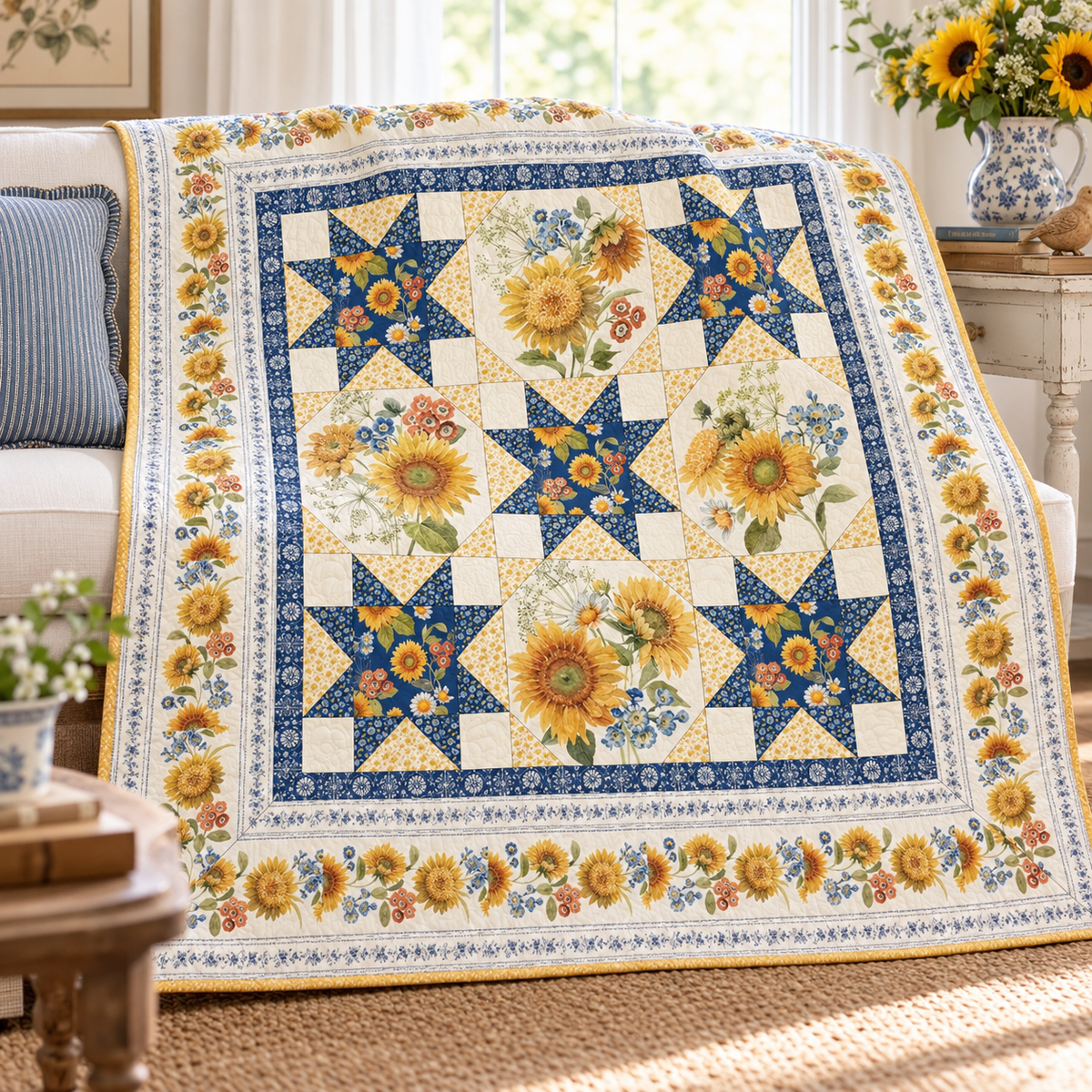 Spot Light Quilt Kit using Morning Light Fabrics from Lisa Audit
