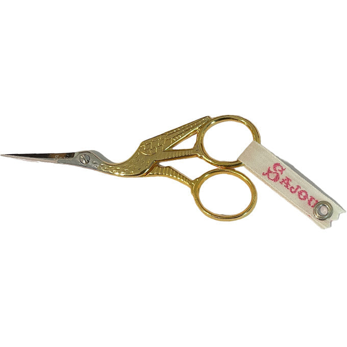 Sajou Stork Embroidery Scissors ~ Gilded - Medium