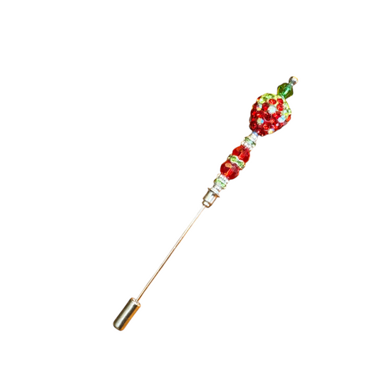 Minnie McBean Counting Pin | Jewel - Red Strawberry