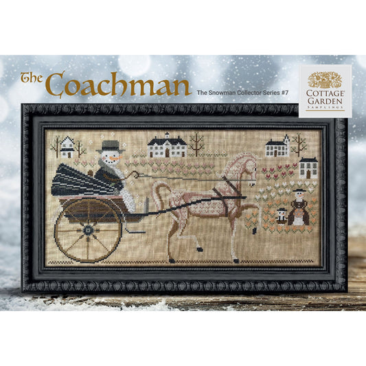 Cottage Garden Samplings ~ Snowman Collector Series ~ The Coachman Pattern #7
