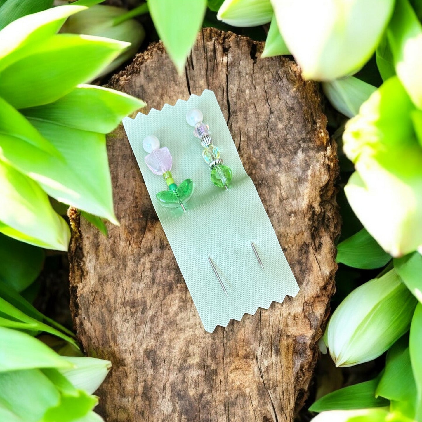 Jersey Girl Stitch Co | Tiptoe Through the Tulips Pin Set