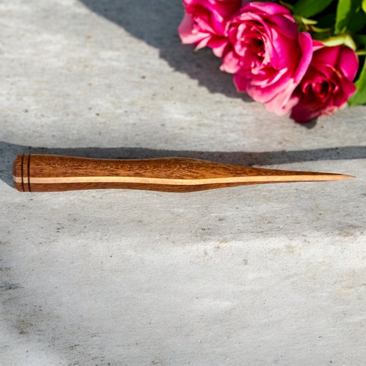 Hand-Turned Wood Laying Tool / Stiletto