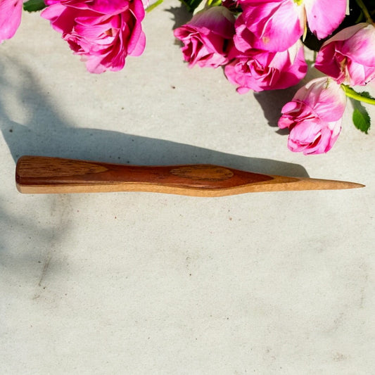 Hand-Turned Wood Laying Tool / Stiletto