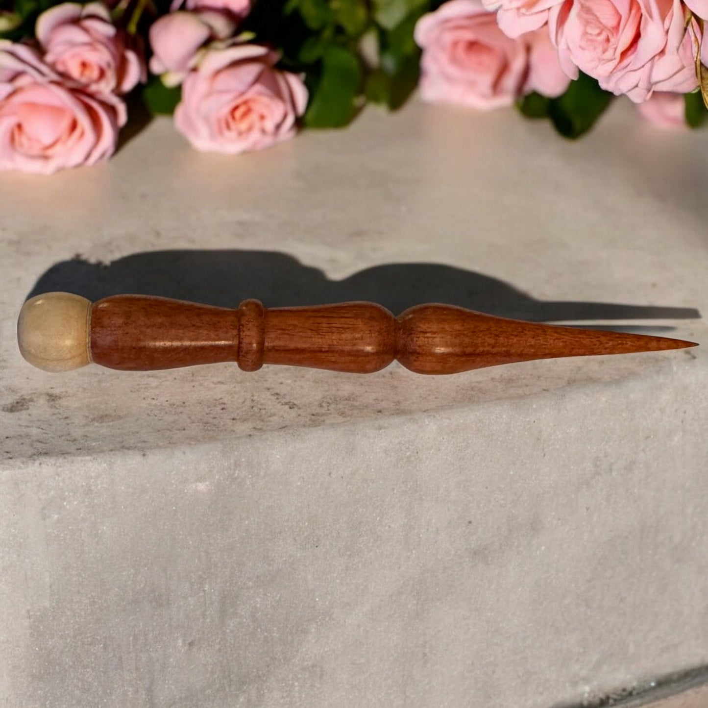 Hand-Turned Wood Laying Tool / Stiletto