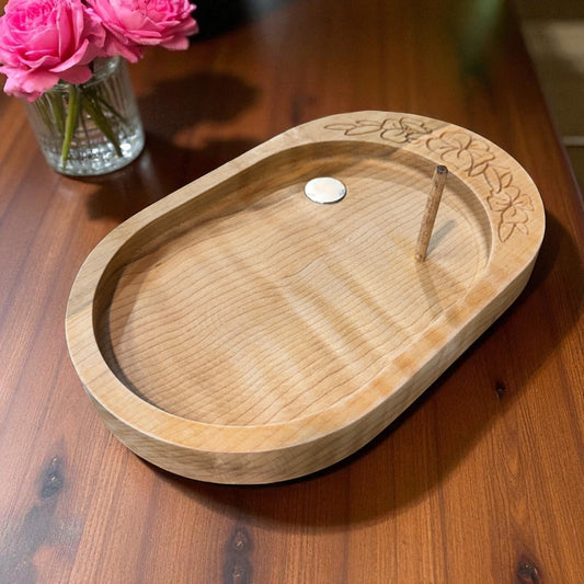 Keller Krafted | Needle, Thread & Scissor Tray - Maple