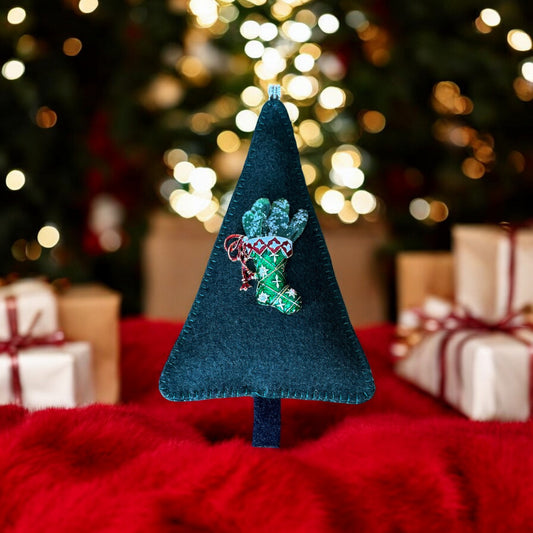 Paxe's Designs | 100% Wool Christmas Tree Decoration - Stocking