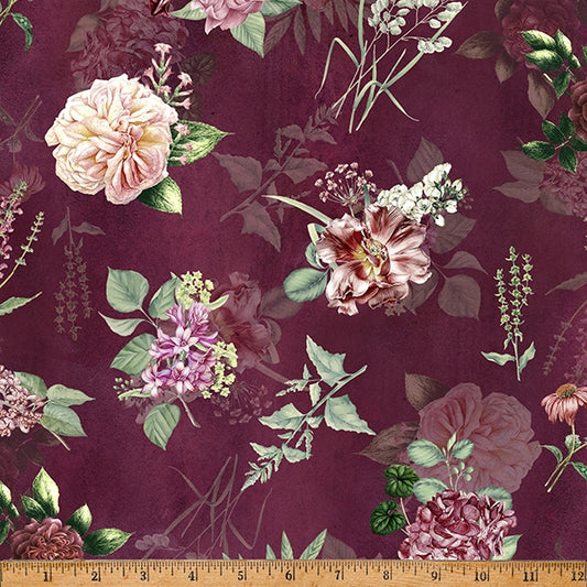 Botanical Charm ~ W5371-428 Mulberry