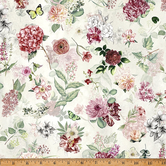 Botanical Charm ~ W5372-119 Vintage