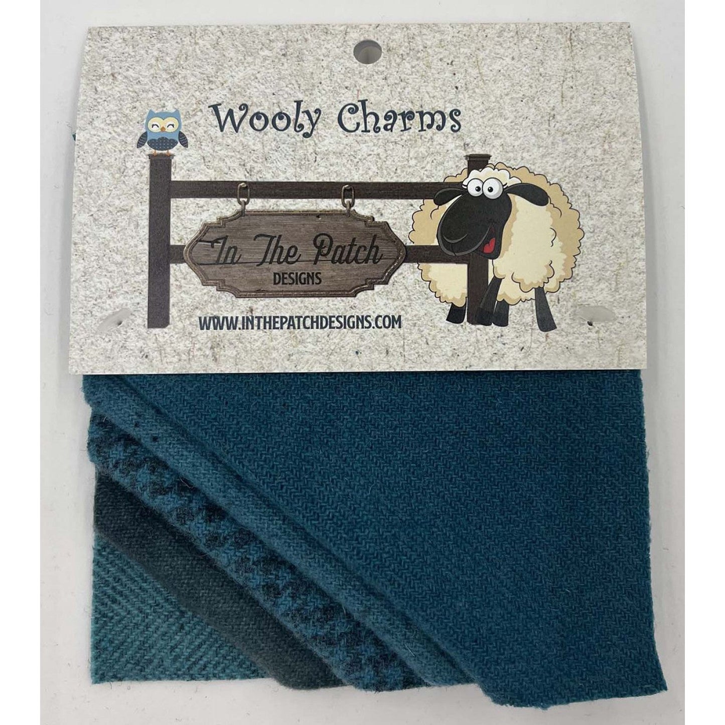 In The Patch Designs Wooly Charms ~ Teal