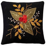 Karen Yaffe Designs ~ Winterberry Pincushion Wool Applique Pattern