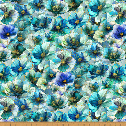 Flourish ~ X5625-174-Seamist