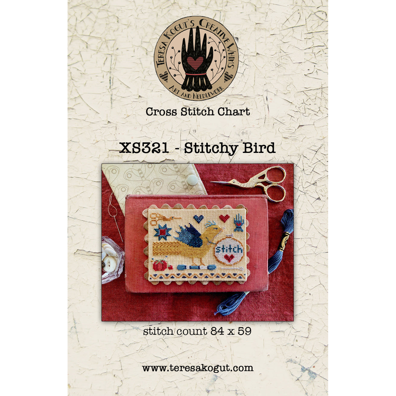 Teresa Kogut ~ Stitchy Bird Pattern