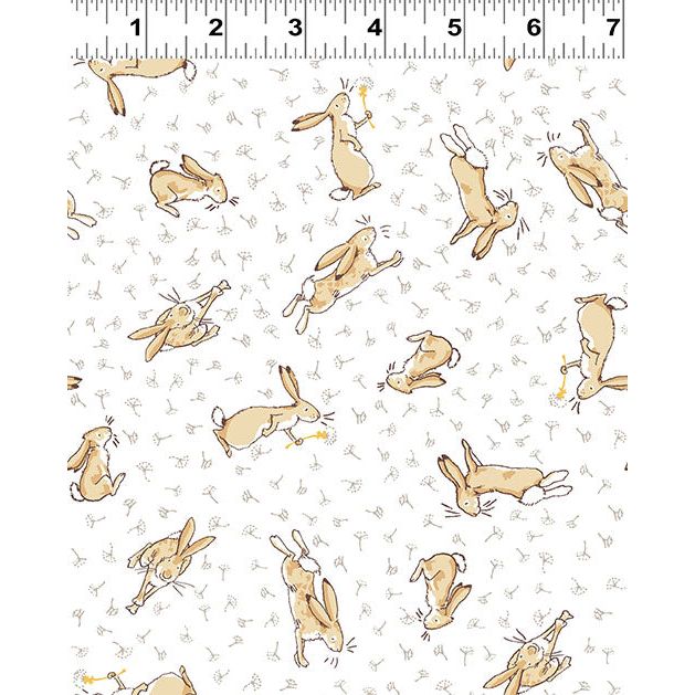 Guess How Much I Love You ~ Tossed Bunnies ~ Y4247-1 White