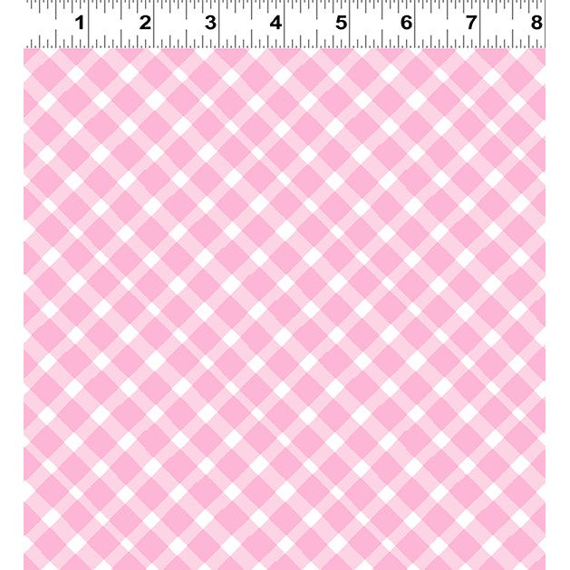 Love is in the Air ~ Diagonal Plaid ~ Y4293-42 Pink