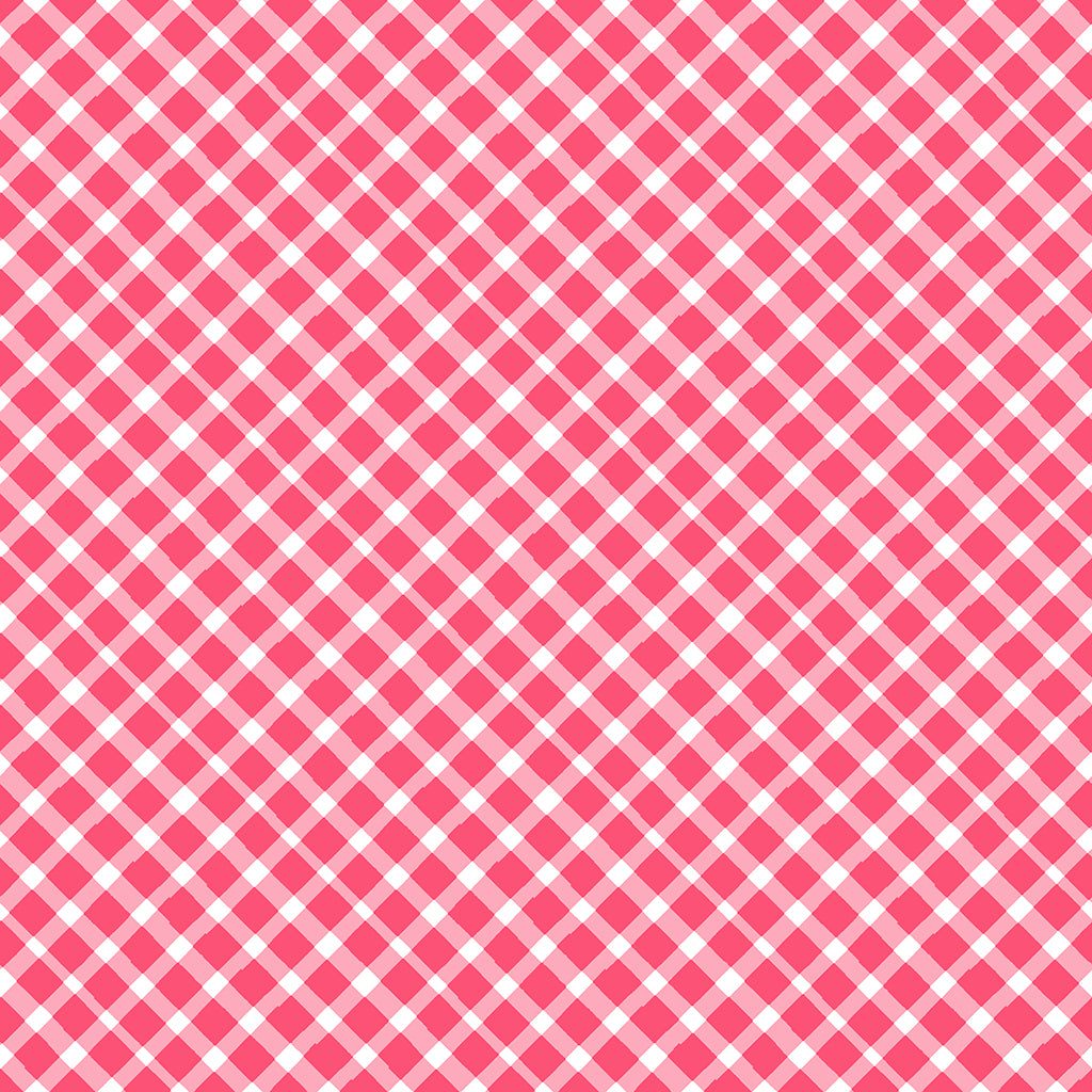 Love is in the Air ~ Diagonal Plaid ~ Y4293-4 Pink