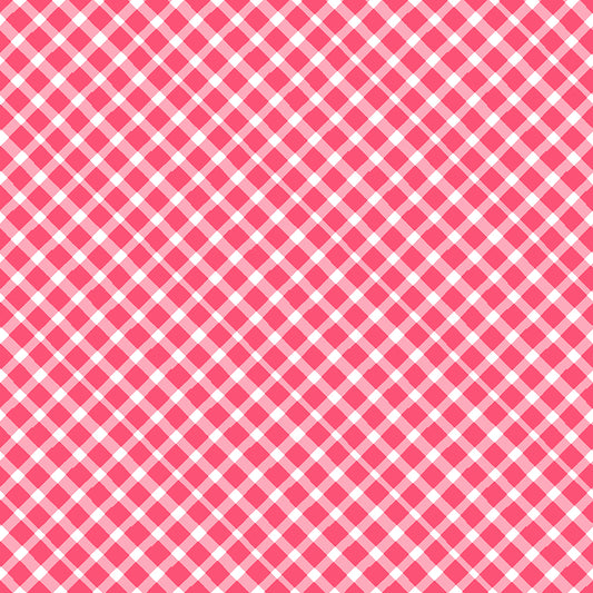 Love is in the Air ~ Diagonal Plaid ~ Y4293-4 Pink