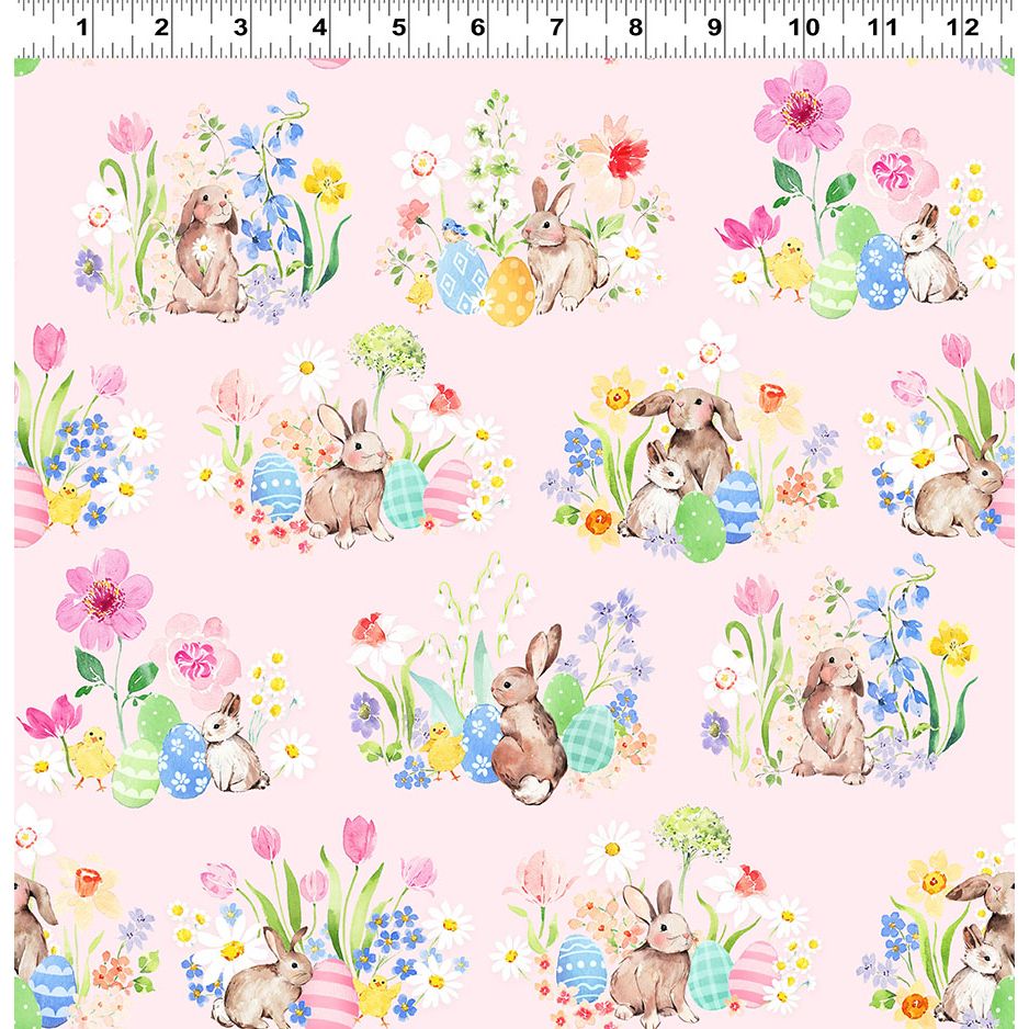 Spring Cheer ~ Toile ~ Y4689-41 Pink