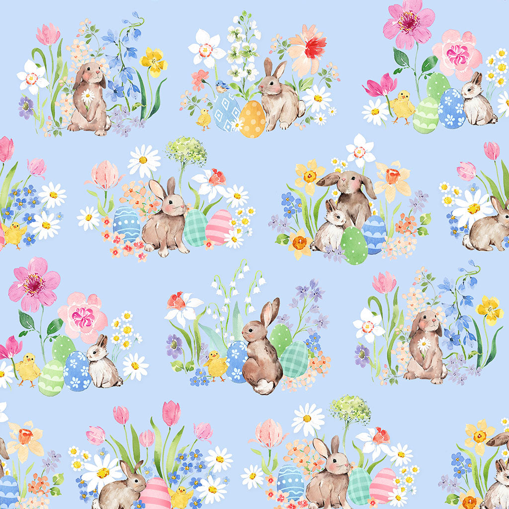 Spring Cheer ~ Toile ~ Y4689-87 Powder Blue