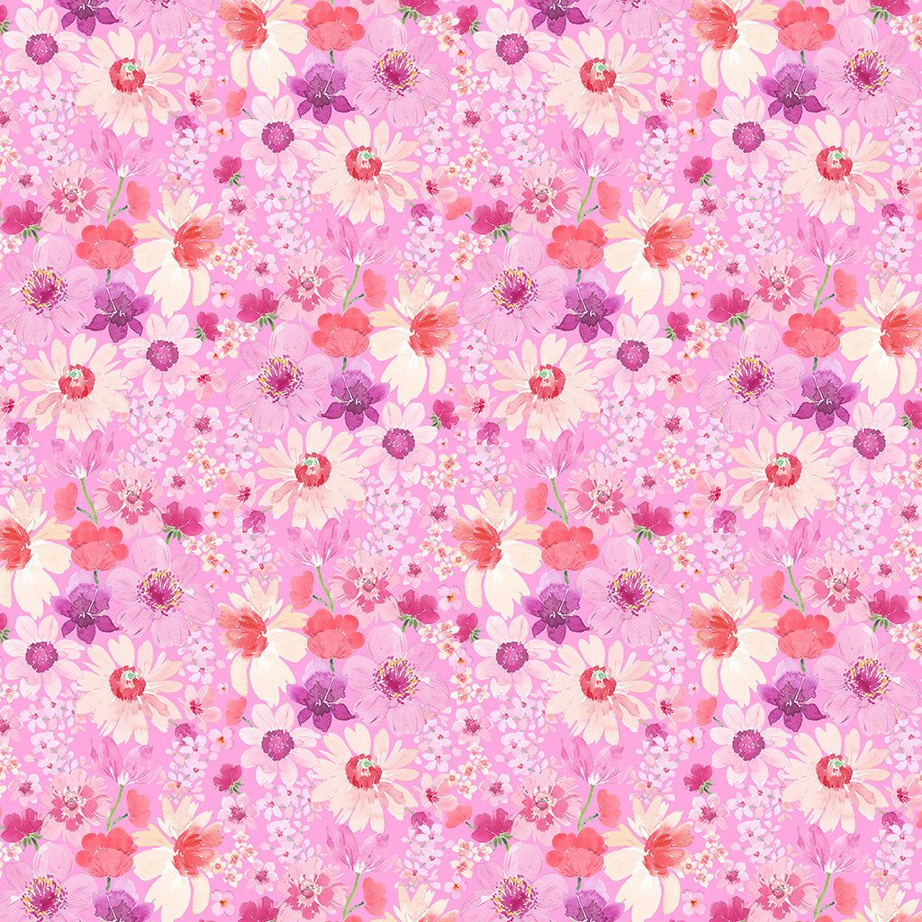 Spring Cheer ~ Daisies ~ Y4691-43 Pink
