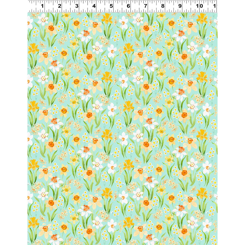 Spring Cheer ~ Daffodils ~ Y4694-103 Green