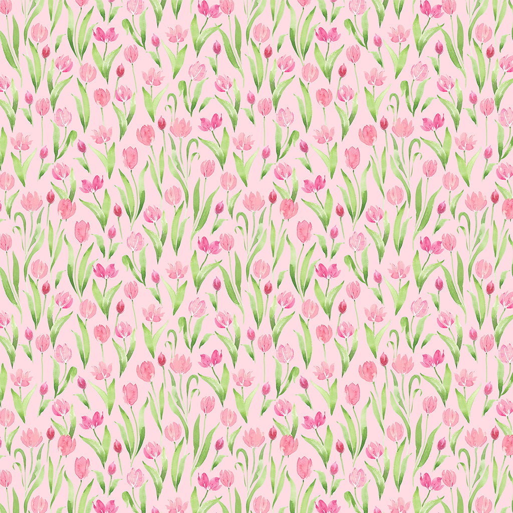 Spring Cheer ~ Tulips ~ Y4695-41 Pink