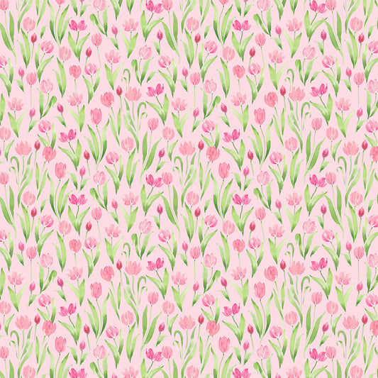 Spring Cheer ~ Tulips ~ Y4695-41 Pink