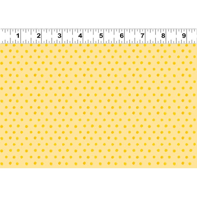Spring Cheer ~ 42" remnant ~ Dots ~ Y4697-9 Yellow