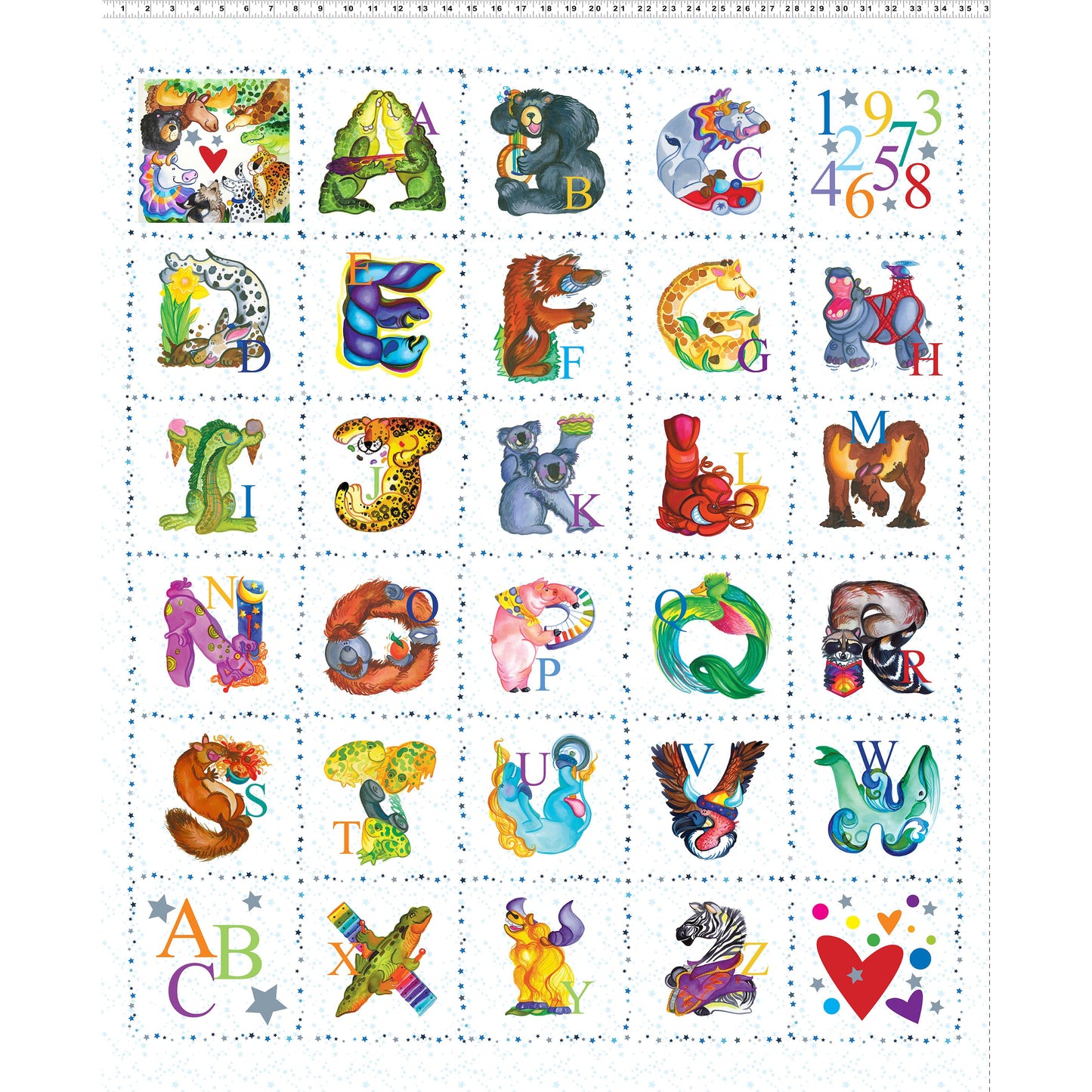 Amazing Alphabet ~ Blocks ~ Y4753-1 White