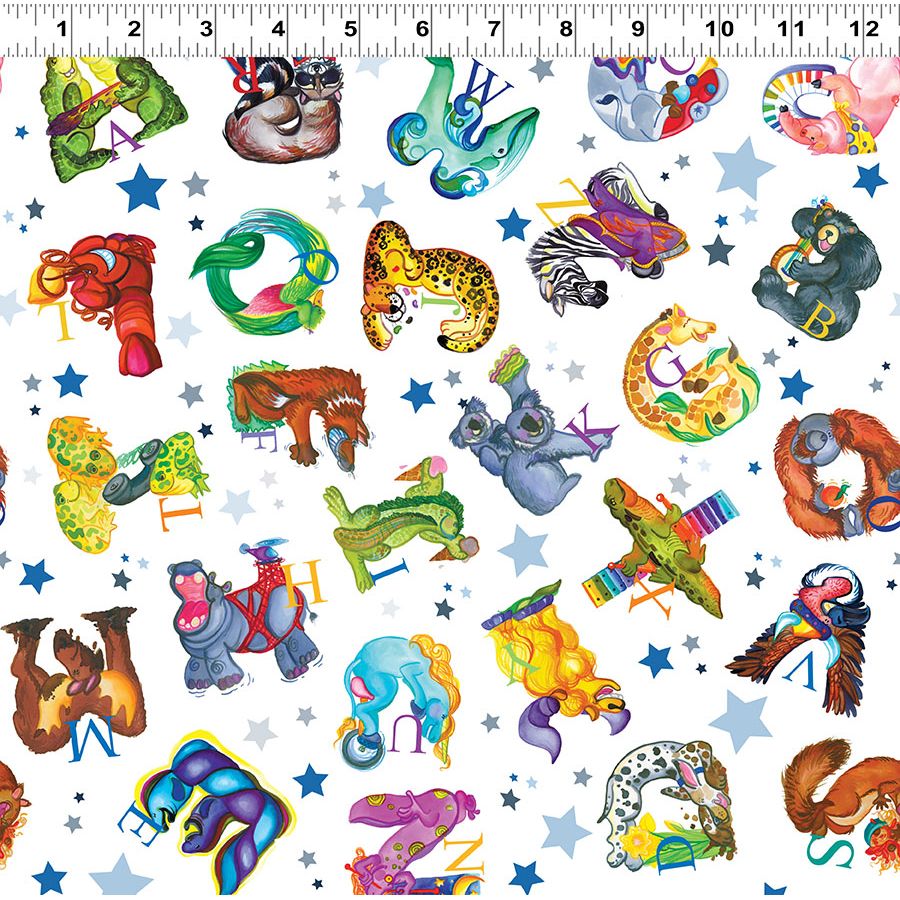 Amazing Alphabet ~ Alphabet Toss ~ Y4755-1 White
