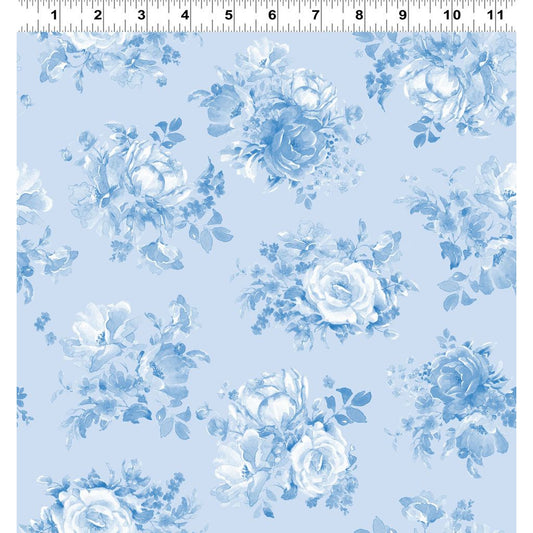 Americana ~ Tossed Bouquets ~ Y4772-87 Light Denim