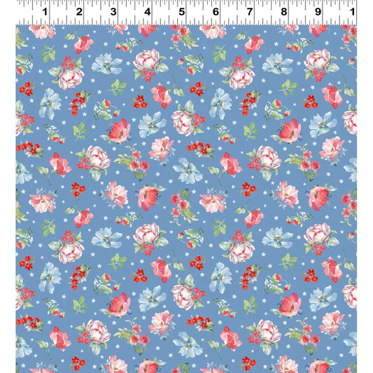 Americana ~ Medium Floral ~ Y4774-88 Denim