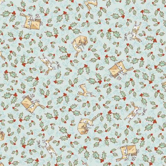 Guess How Much I Love You 2026 ~ Tossed Bunnies ~ Y4820-103 Light Teal
