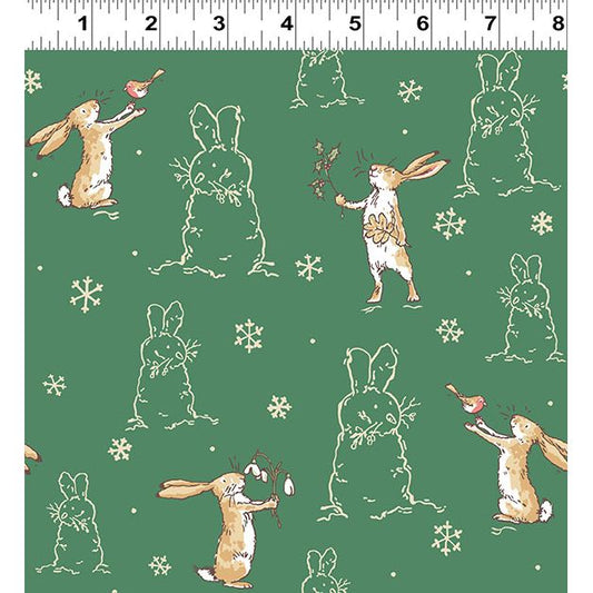 Guess How Much I Love You 2026 ~ Flannel Bunnies ~ Y4823-113 Forest