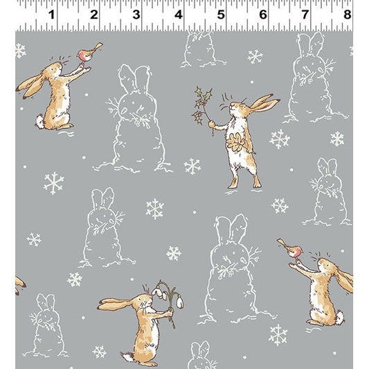 Guess How Much I Love You 2026 ~ Flannel Bunnies ~ Y4823-5 Light Gray