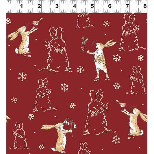 Guess How Much I Love You 2026 ~ Flannel Bunnies ~ Y4823-51 Brick